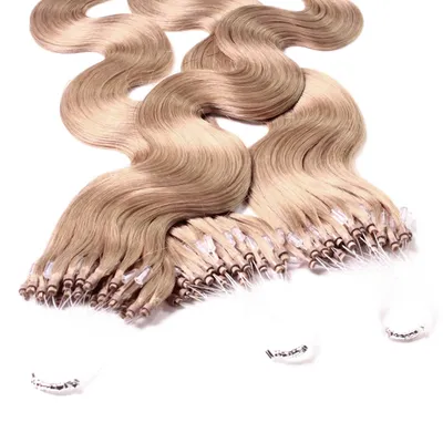Obrázok produktu pre Microring Extensions Pravé vlasy #8/01 Svetlo blond prírodný popol 0,5 g