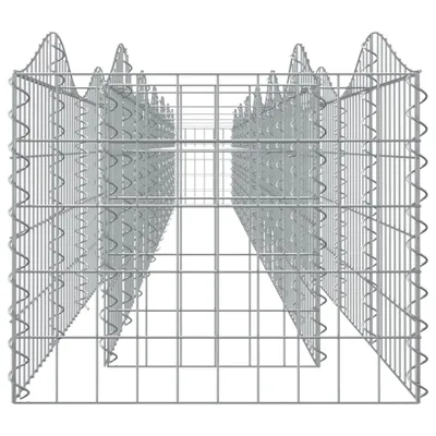 Obrázek produktu pro Klenutý gabion vyvýšený záhon 600x50x50 cm pozinkované železo
