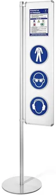 Produktbild von Infosäule Whiteboard 260x1000mm magnetsisch beschreibbar