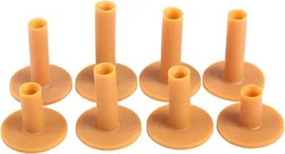 Productafbeelding van Golf Tees Rubber - 8 Stuks - Duurzaam - Golf Accessoires - Trainingshulp - Geschikt voor Harde Vloeren - Golfballen