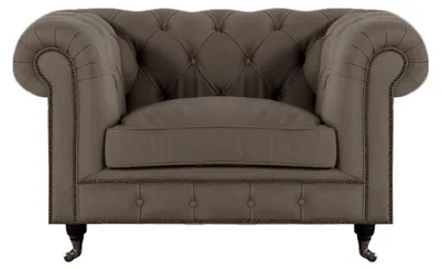 Immagine prodotto di Grauner Poltrona Chesterfield Poltrona di design Poltrona moderna monoposto
