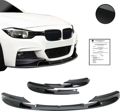 Produktbild von Front Spoiler Lippe Cup Carbon 2tlg Optik mit ABE passend für BMW 3er F30 F31 M