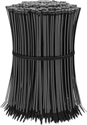 Immagine prodotto di Fascetta stringicavo 300 x 36 mm, resistente ai raggi UV, nera - forza di trazione minima 180 N (183 kg)