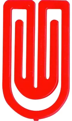 Produktbild von Büroklammern King Klip 50mm VE=50 Stück rot