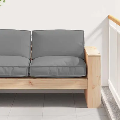 Produktbild von vidaXL Kissen Grau 80 x 80 x 12 cm Oxford-Stoff
