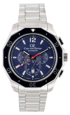 Produktbild von Carl von Zeyten Herren Uhr Armbanduhr Automatik Hausach CVZ0079BLMS