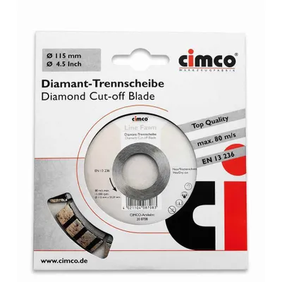 Immagine prodotto di Cimco Diamanttrennscheibe D 115mm 20 8708 (208708)
