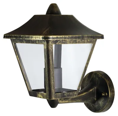 Obrázek produktu pro Nástěnné svítidlo OSRAM ENDURA Classic pro venkovní použití, hliník černý-zlatý, E27, IP44, vhodné pro žárovky do max. 60 W, bez žárovky