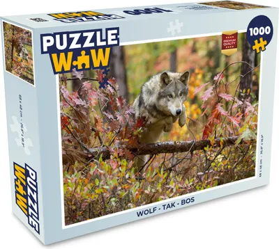 Obrázek produktu pro MuchoWow MuchoWow® Puzzle 1000 ks Vlk - větev - les