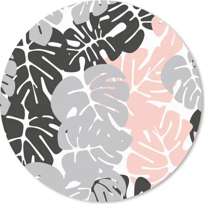 Produktbild von MuchoWow® Mauspad Mousepad Monstera - Pastell - Blätter 20x20 cm - Mousepads - Maus Mat - Pad - Mausunterlage - Schreibtischmatte