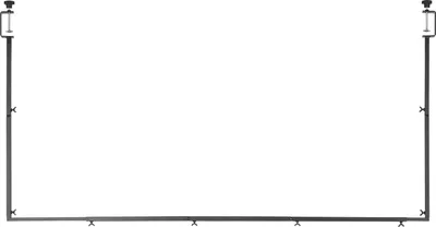 Produktbild von SucceBuy Verstellbare Tischstange für Dekorationen, Höhe 330–1066,8 mm & Länge 711,2–2489,2 mm, Tischbogen mit Klemmen, Dekoratives Tischgestell für Hochzeiten, Geburtstage und Weihnachtsfeiern, Schwarz