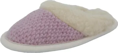 Produktbild von Hausschuhe Pantoffeln aus Wolle - PAULA - Farbe: Rosa | Schuhgröße: EUR 41/42