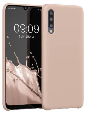 Produktbild von kwmobile Handyhülle für Samsung Galaxy A50 Hülle - Case Silikon - Kabelloses Laden - Schutzhülle Cover in Coconut Swirl
