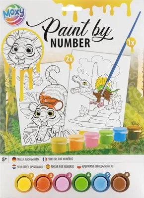 Produktbild von Malowanie po numerach Żółty A4