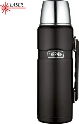 Obrázek produktu pro Termoska na nápoje s madlem - matně černá 1,2