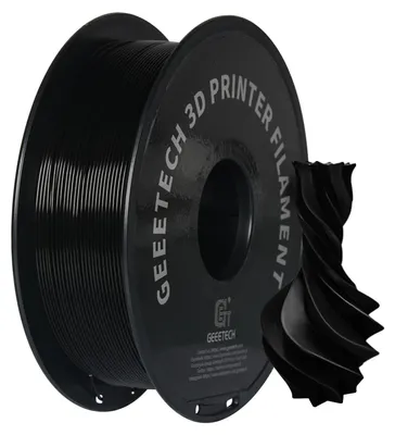 Obrázek produktu pro Filament pro 3D tiskárny, materiál PETG, cívka 1 kg, černá