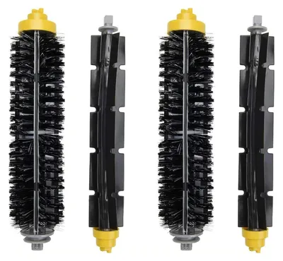 Produktbild von 4 Stück Ersatzwalzen Bürsten Zubehörsätze Kompatibel mit iRobot Roomba 600 Serie 605 606 615 616 620 621 625 630 631 650 653 655 660 670 Staubsauger