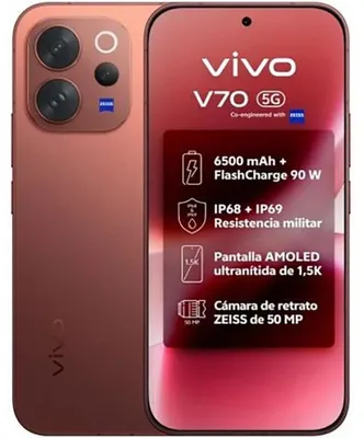 Produktbild von Vivo V70 5G 8GB/512GB Sandelholzbraun (Sandalwood Brown) Dual-SIM V2540
