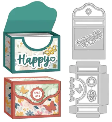 Productafbeelding van Kartenopbergdoos met Stansvormen voor Scrapbooking en Kaartenmaken