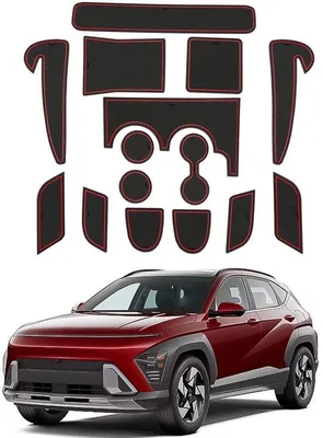 Produktbild von Elektrische Auto Mittelkonsole Antirutschmatten rot 2024