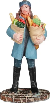 Productafbeelding van Market visitor carries groceries l3,5xb2,5xh7 cm Luville