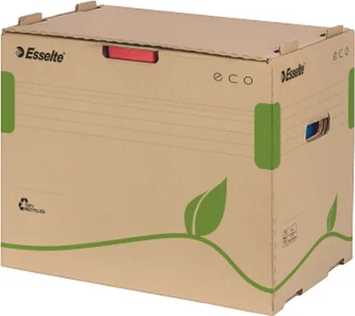 Produktbild von Archiv-Container ECO für Ordner Karton naturbraun Packung mit 10 Stück