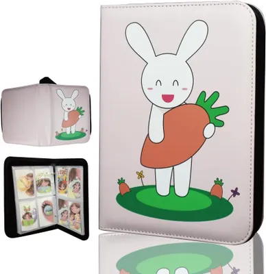 Produktbild von Sammelkartenordner mit 4 Fächern, wasserfest, Kartenhalter für Sammelkarten, 400 doppelseitige Kartenhüllen, kompatibel mit Spielkarten 4 pocket