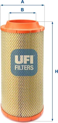 Produktbild von Luftfilter UFI 27.506.00 passend für MERCEDES-BENZ CITO (O 520) Filtereinsatz