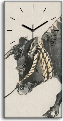Produktbild von Wandbild Leinwand Bilder Wanduhr Geräuschlos 30x60 Malerei Asiatische Tier Kunst - schwarze Hände