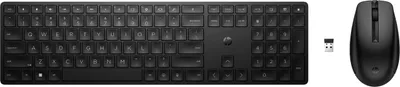 Zdjęcie produktu dla HP Zestaw bezprzewodowej klawiatury i myszy 655, Pełnowymiarowy (100%), Bezprzewodowy, RF Wireless, Membranowa, Czarny, Dołączona myszka