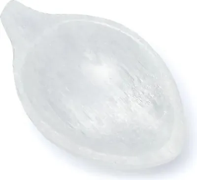 Produktbild von Selenit-Blattschale – ±10 x 7 x 2,5 cm