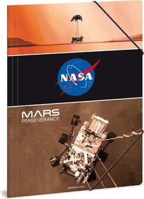 Produktbild von Ars Una Zeichnungs- Sammelmappe DIN A4 mit Gummizug und 3 Klappen, NASA Mars, braun-orange
