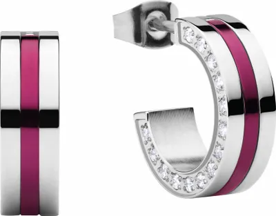 Produktbild von Bering Damen Creolen Arctic Symphony 725-199-05 Edelstahl lila