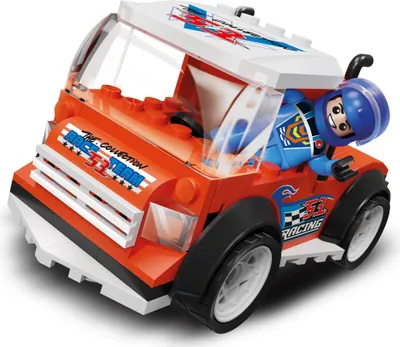 Productafbeelding van Blocks The Collection - Truck Racing Team - Rode Race-truck, 100 onderdelen.