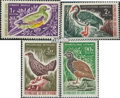 Produktbild von Briefmarken Elfenbeinküste 1966 Mi 299-302 (kompl.Ausg.) postfrisch Vögel