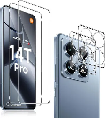 Obrázok produktu pre QULLOO pancierové sklo Xiaomi 14T Pro 2 ks ochranná fólia + fólia na fotoaparát priehľadná