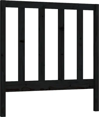 Obrázok produktu pre vidaXL Čelo postele čierne 95x4x100 cm Masívne borovicové drevo