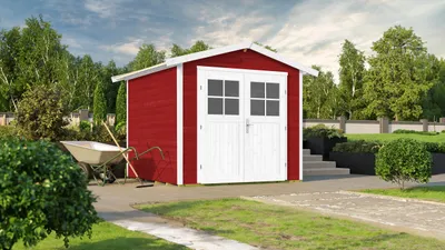 Produktbild von Blackmount 224 Gr.3, schwedenrot, 21 mm B x T x H 280 x 263 x 238