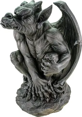 Produktbild von XXL Gargoyle Silas der Wächter 56 cm Figur Statue Gothic Drache