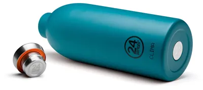 Immagine prodotto di 24Bottles Borraccia in acciaio inox Atlantic Bay 0,85 l, a prova di perdite, per bevande calde e fredde