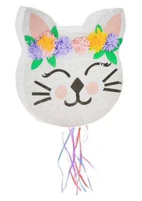 Image de Pinata chat avec fleurs