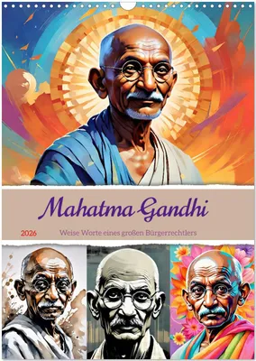 Produktbild von Mahatma Gandhi (Wandkalender 2026 DIN A3 hoch), CALVENDO Monatskalender
