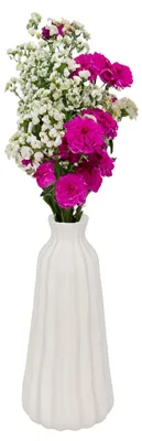 Produktbild von Blumenvase Antique Roman - cremeweis - Keramik - D13 x H30 cm