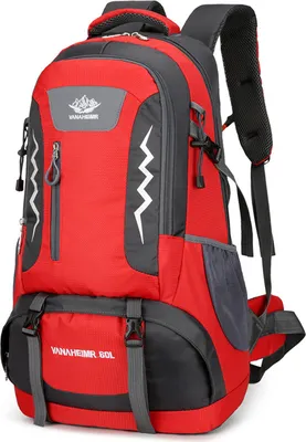 Zdjęcie produktu dla Plecak turystyczny, 60 l, wodoodporny plecak kempingowy dla mężczyzn i kobiet, sporty outdoorowe, podróże, wspinaczka górska