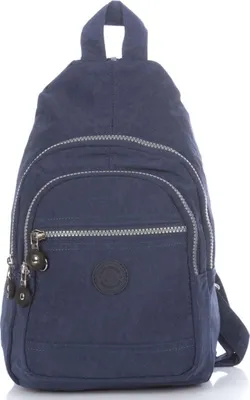 Produktbild von Bag Street Leichter Ein-Schulter Rucksack aus Crinkle Nylon für Spaziergänge Dunkelblau
