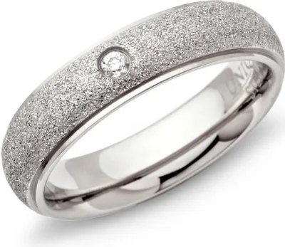 Produktbild von Diamantierter Unique Edelstahlring 5mm Zirkonia R9087cz