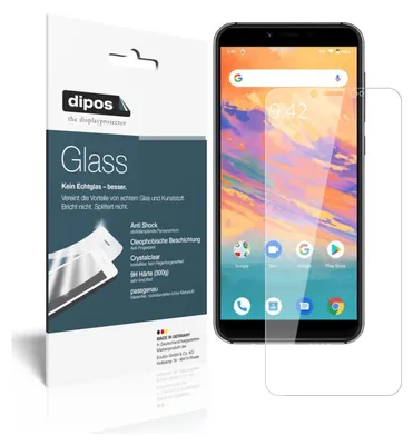 Obrázok produktu pre 2x ochranná fólia pre Umidigi A3S - Anti-Shock 9H fólia dipos Glass plastové sklo