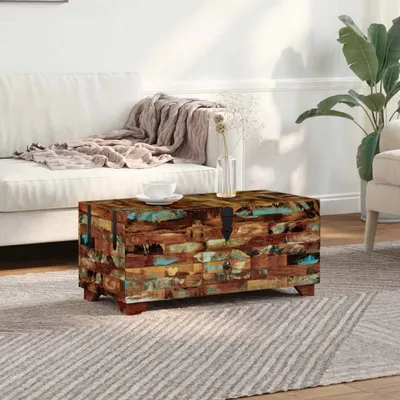 Produktbild von vidaXL Konferenčný stolík komoda z masívneho starého dreva 80x40x35 cm
