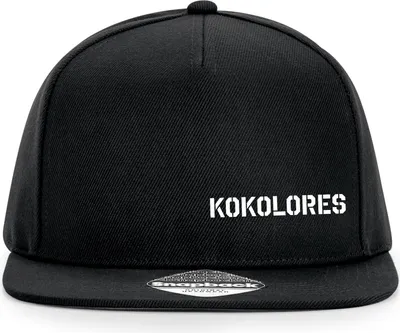 Produktbild von Huuraa Cappy Mütze Kokolores Schriftzug Black Polyester Snapback Kappe Geschenkidee