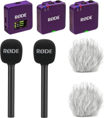 Obrázek produktu pro Bezdrátový mikrofon Rode GO Gen 3 Purple Interview Set 2
